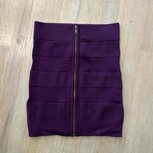 French Connection Zip Front Mini Skirt